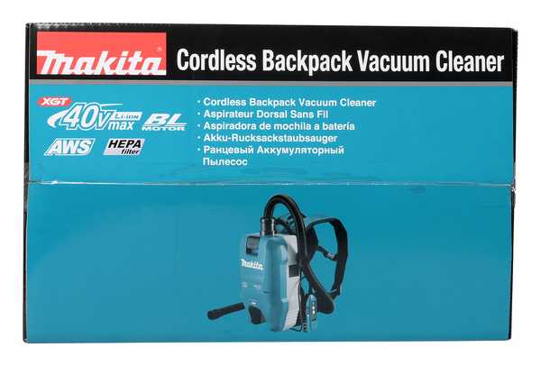 Makita VC009GZ01 Akku-Rucksackstaubsauger 40V<br>