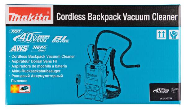 Makita VC012GZ01 Akku-Rucksackstaubsauger<br>