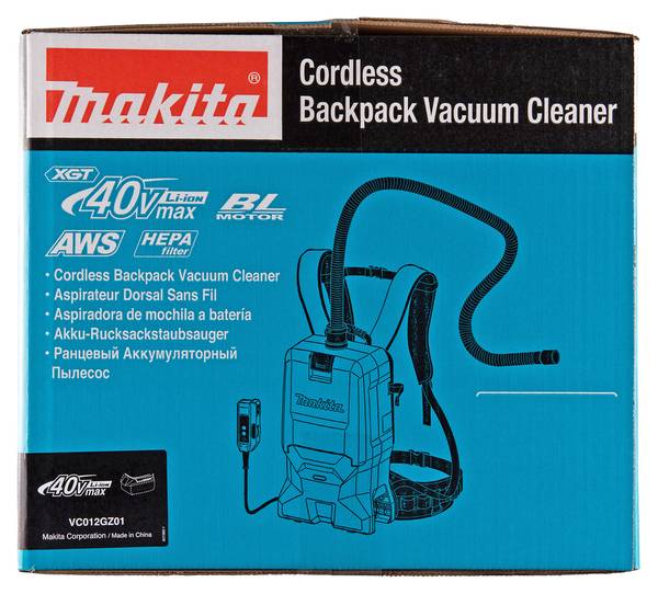 Makita VC012GZ01 Akku-Rucksackstaubsauger<br>