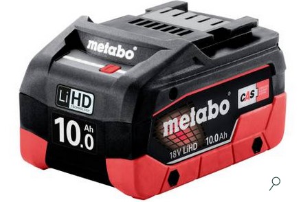 Metabo Akku-Pack 18 V, LiHD 10,0 Ah<br>