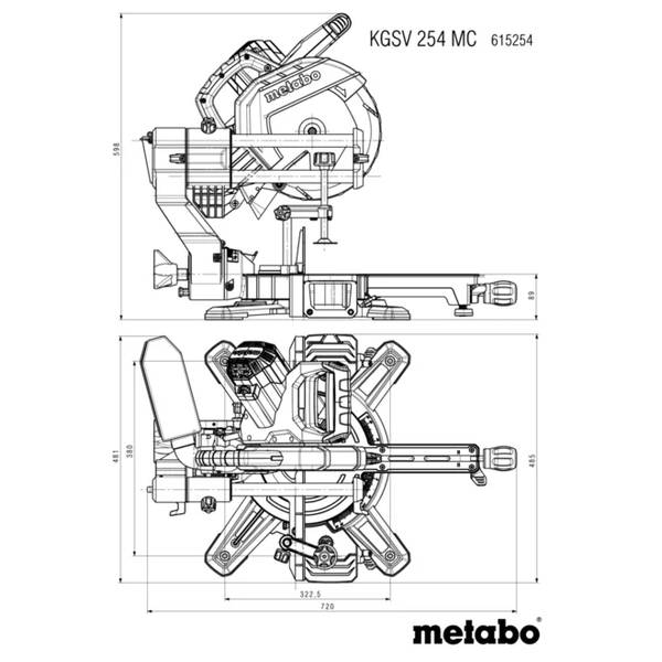 Metabo KGSV 254 MC Kappsäge<br>
