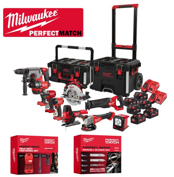 MIlwaukee M18FPP9A-555T + SHOCKWAVE<br>