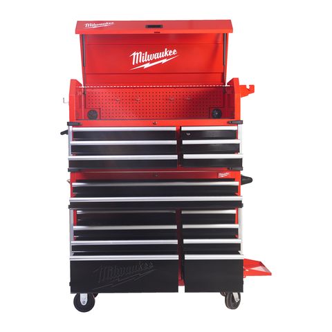 Milwaukee 46" / 117 cm TOOLGUARD Werkstattwagen mit 10 Schubladen<br>