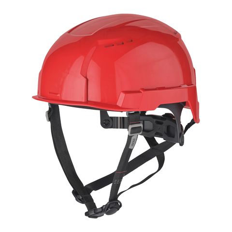 Milwaukee BOLT200 Industriekletterhelm unbelüftet, Farbe Rot<br>