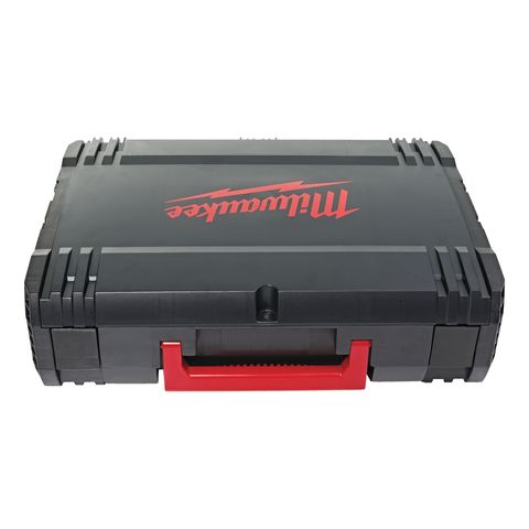 Milwaukee HD Box Grösse 1. Lieferung inkl. Schnellverschlüssen und Schaumstoffeinlage. Grösse 1 (L x W x H) 475 x 358 x 132 mm.<br>