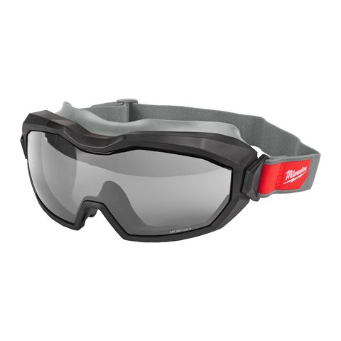 Milwaukee Hoch-Profil-Vollsichtbrille unbelüftet, grau<br>