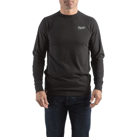 Milwaukee HTLSBL Hybrid-Shirt lang, Grösse L, schwarz<br>