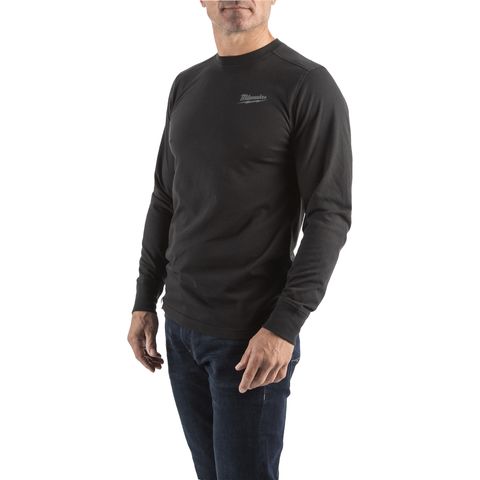 Milwaukee HTLSBL Hybrid-Shirt lang, Grösse XL, schwarz<br>