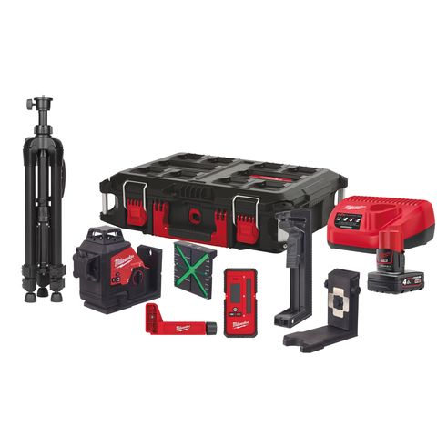 Milwaukee M123PLKIT-401P Kreuzlinienlaser<br>