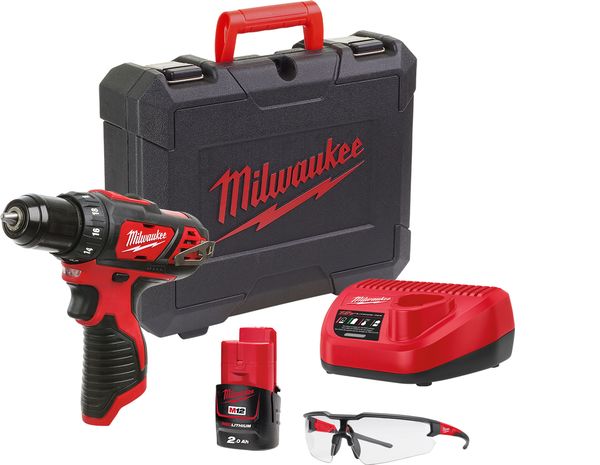 Milwaukee M12BDD-201C Akku-Bohrschrauber<br>