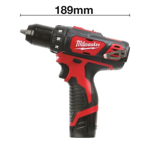 Milwaukee M12BDD-202C Akku-Bohrschrauber<br>