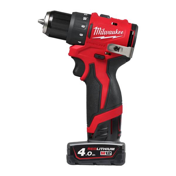 Milwaukee M12BLDDRC B&uuml;rstenloser Akku-Bohrschrauber <br>