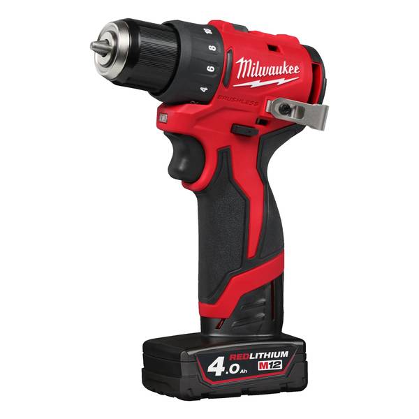 Milwaukee M12BLDDRC B&uuml;rstenloser Akku-Bohrschrauber <br>