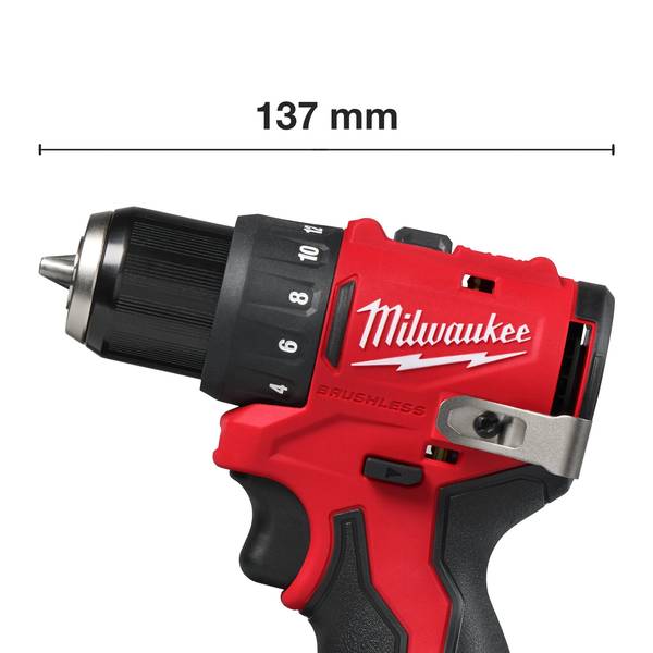 Milwaukee M12BLDDRC B&uuml;rstenloser Akku-Bohrschrauber <br>