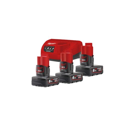 Milwaukee M12NRG-603 Akku-Starterset 6.0 Ah<br>