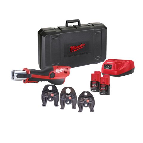 Milwaukee M12ONEHPT-202C V-Set Akku-Presswerkzeug<br>