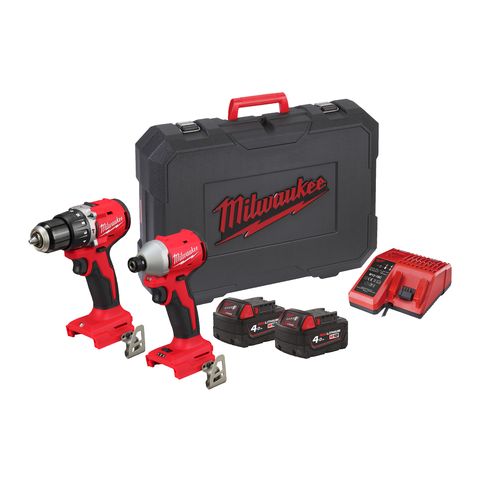 Milwaukee M18BLCPP2A-402C Akku-Maschinenset<br>