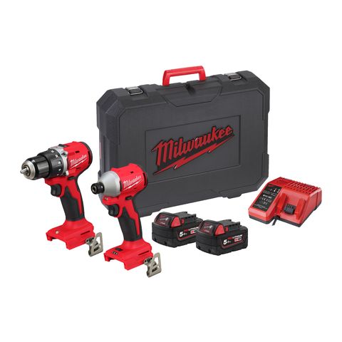 Milwaukee M18BLCPP2B-502C Akku-Maschinenset<br>