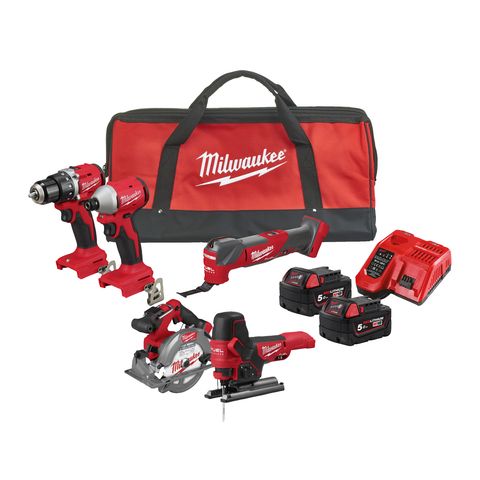 Milwaukee M18BLCPP5A-502B Akku-Maschinenset<br>