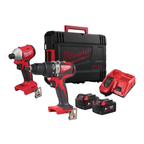 Milwaukee M18BLPP2A3-502X Akku-Maschinenset<br>