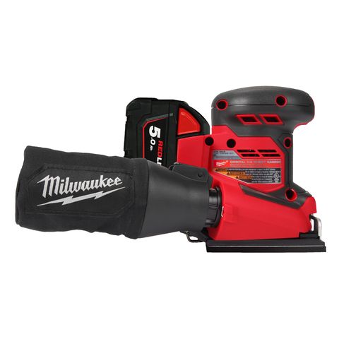 Milwaukee M18BQSS-502B Akku-Exzenterschleifer<br>