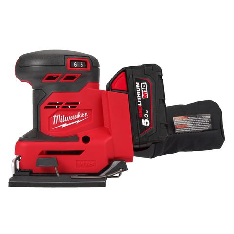 Milwaukee M18BQSS-502B Akku-Exzenterschleifer<br>