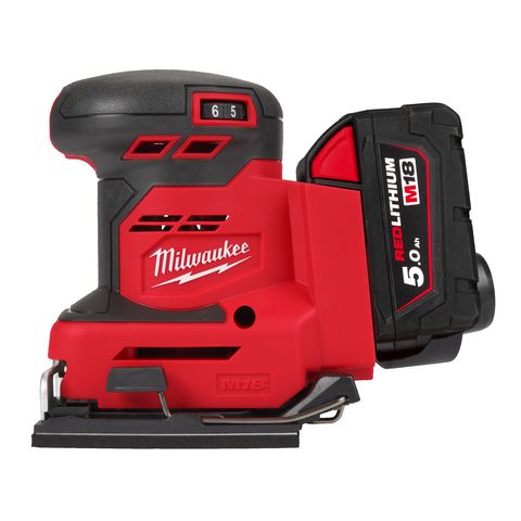 Milwaukee M18BQSS-502B Akku-Exzenterschleifer<br>