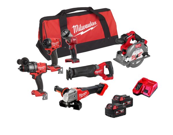 Milwaukee M18FPP6G3-502B Akku-Maschinenset<br>