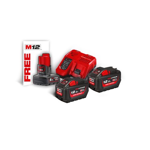 Milwaukee M18HNRG-122 Akku-Starterset 12.0 Ah<br>