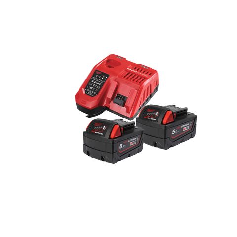 Milwaukee M18NRGCR-502 Akku-Starterset 5.0 Ah<br>