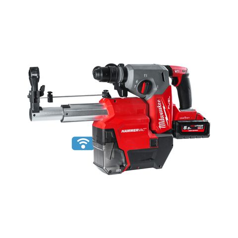 Milwaukee M18ONEFHXDEL-552C Akku-Kombihammer + Staubabsaugung<br>