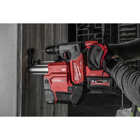 Milwaukee M18ONEFHXDEL-552C Akku-Kombihammer + Staubabsaugung<br>