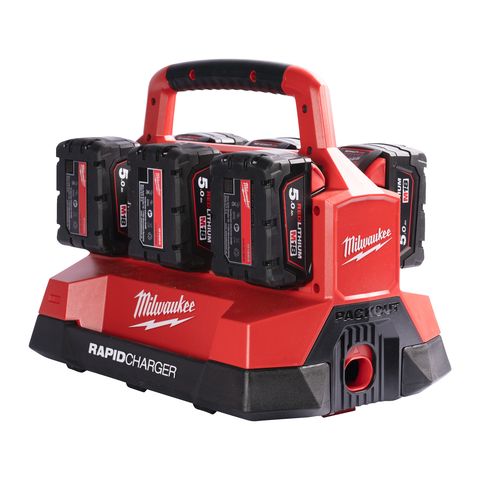 Milwaukee M18PC6 PACKOUT 6-fach Ladegerät<br>