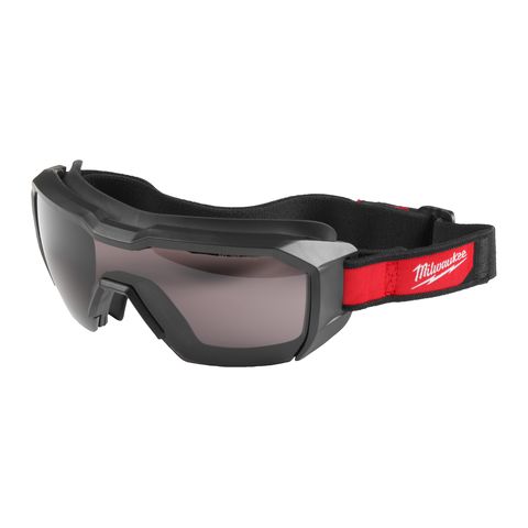 Milwaukee Niedrig-Profil-Vollsichtbrille belüftet, getönt<br>