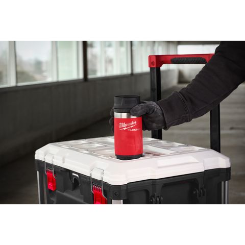 Milwaukee PACKOUT Isolierbecher 355 ml mit Trinkdeckel, rot<br>