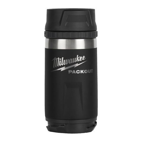 Milwaukee PACKOUT Isolierbecher 355 ml mit Trinkdeckel, schwarz<br>