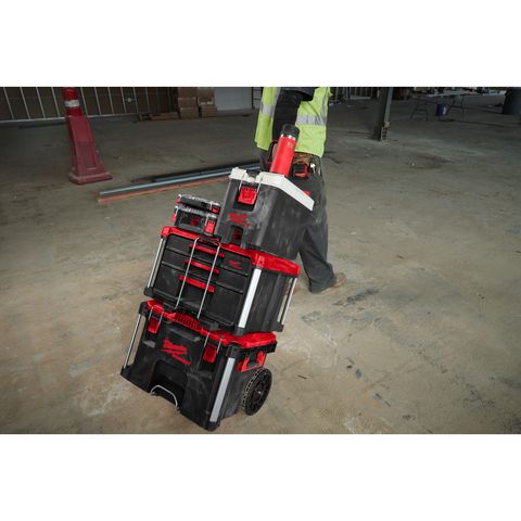 Milwaukee PACKOUT Isolierbecher 532 ml mit Henkel und Trinkdeckel, rot<br>