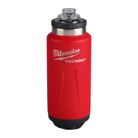 Milwaukee PACKOUT Isolierflasche 1065 ml mit Schraubdeckel, rot<br>