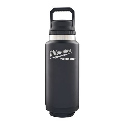 Milwaukee PACKOUT Isolierflasche 1065 ml mit Schraubdeckel, schwarz<br>