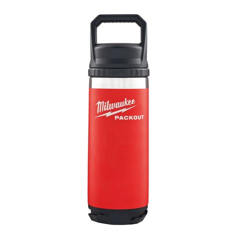 Milwaukee PACKOUT Isolierflasche 530 ml mit Schraubdeckel, rot<br>