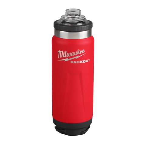 Milwaukee PACKOUT Isolierflasche 530 ml mit Schraubdeckel, rot<br>