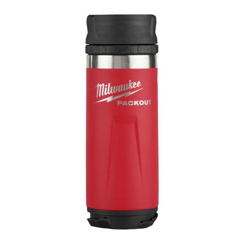 Milwaukee PACKOUT Isolierflasche 530 ml mit Trinkdeckel, rot<br>