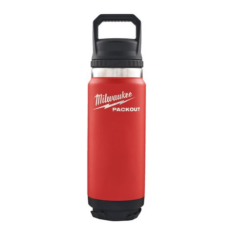 Milwaukee PACKOUT Isolierflasche 700 ml mit Schraubdeckel, rot<br>