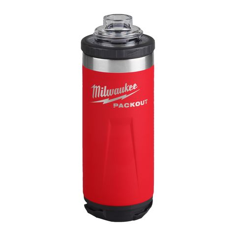 Milwaukee PACKOUT Isolierflasche 700 ml mit Schraubdeckel, rot<br>