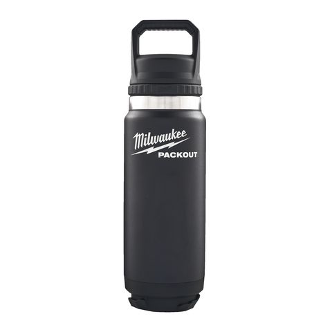 Milwaukee PACKOUT Isolierflasche 700 ml mit Schraubdeckel, schwarz<br>