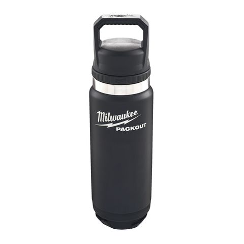 Milwaukee PACKOUT Isolierflasche 700 ml mit Schraubdeckel, schwarz<br>