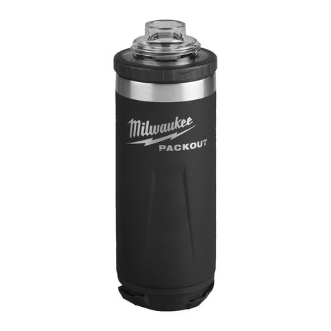 Milwaukee PACKOUT Isolierflasche 700 ml mit Schraubdeckel, schwarz<br>