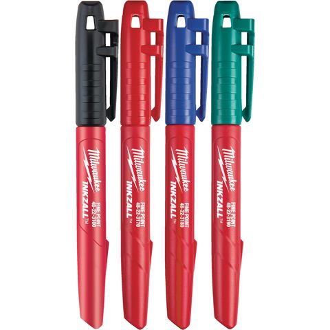 Milwaukee Permanentmarker INKZALL bunt Set 4-teilig<br>