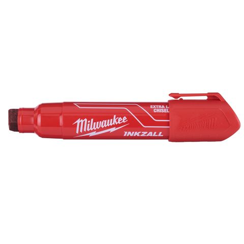 Milwaukee Permanentmarker INKZALL mit Keilspitze Grösse XL rot<br>