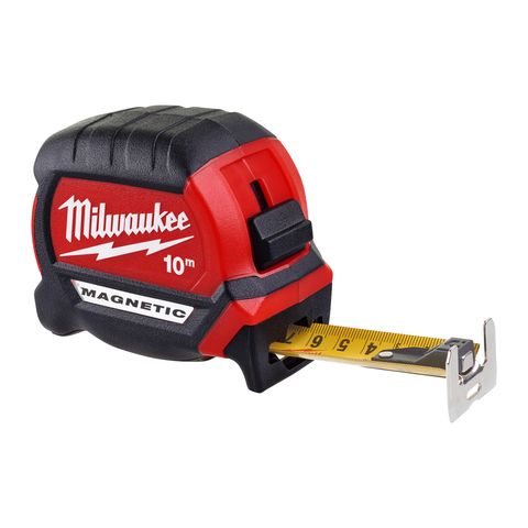 Milwaukee Premium-Bandmass breit 10 m, 27 mm magnetisch<br>